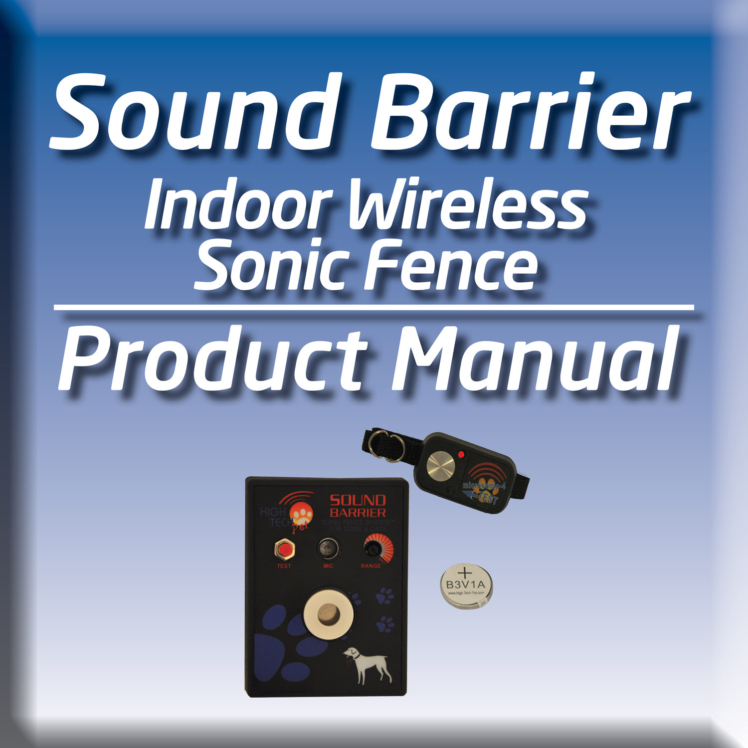 Try our sound barrier training manual for your invisible dog fence